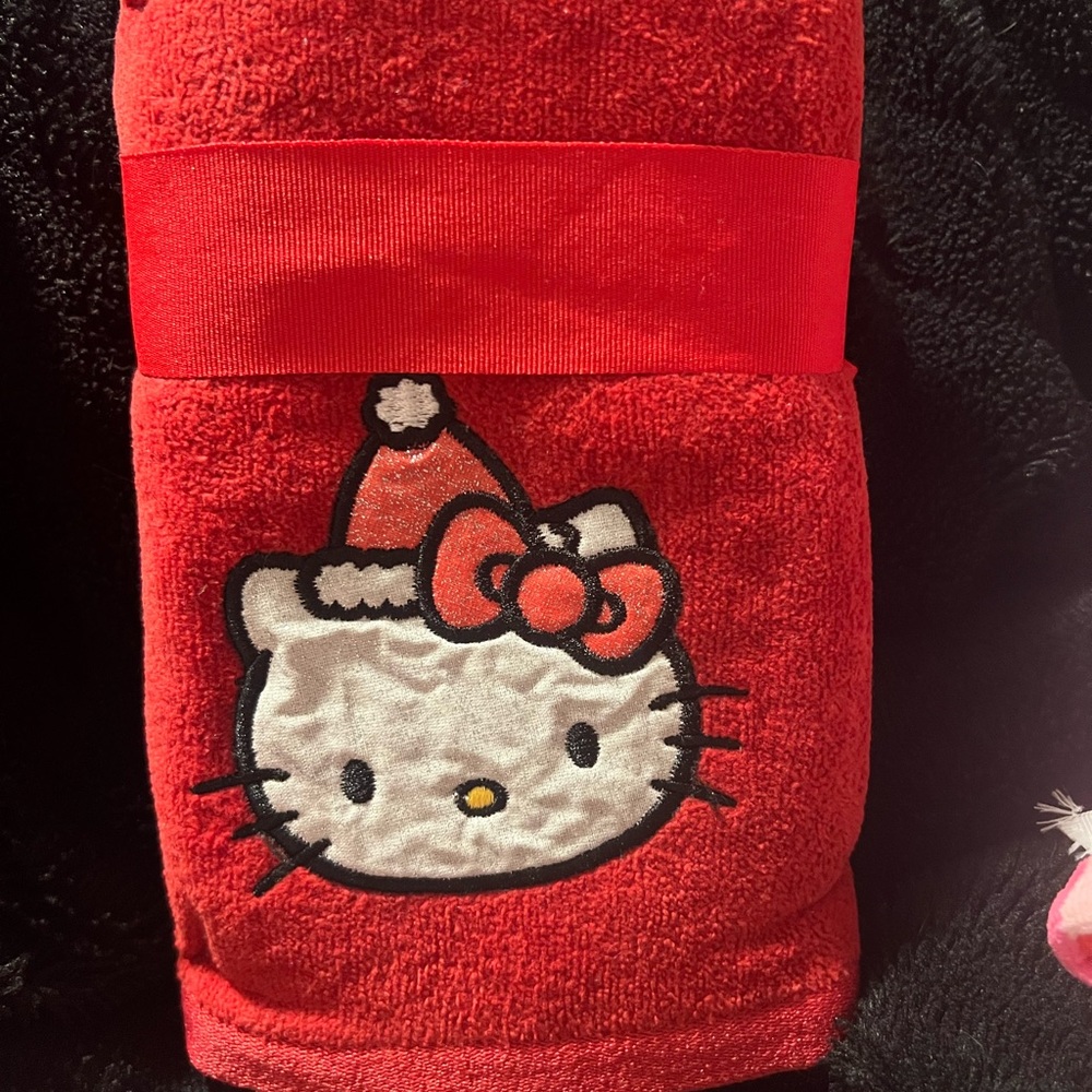 Red Hello Kitty Towel
